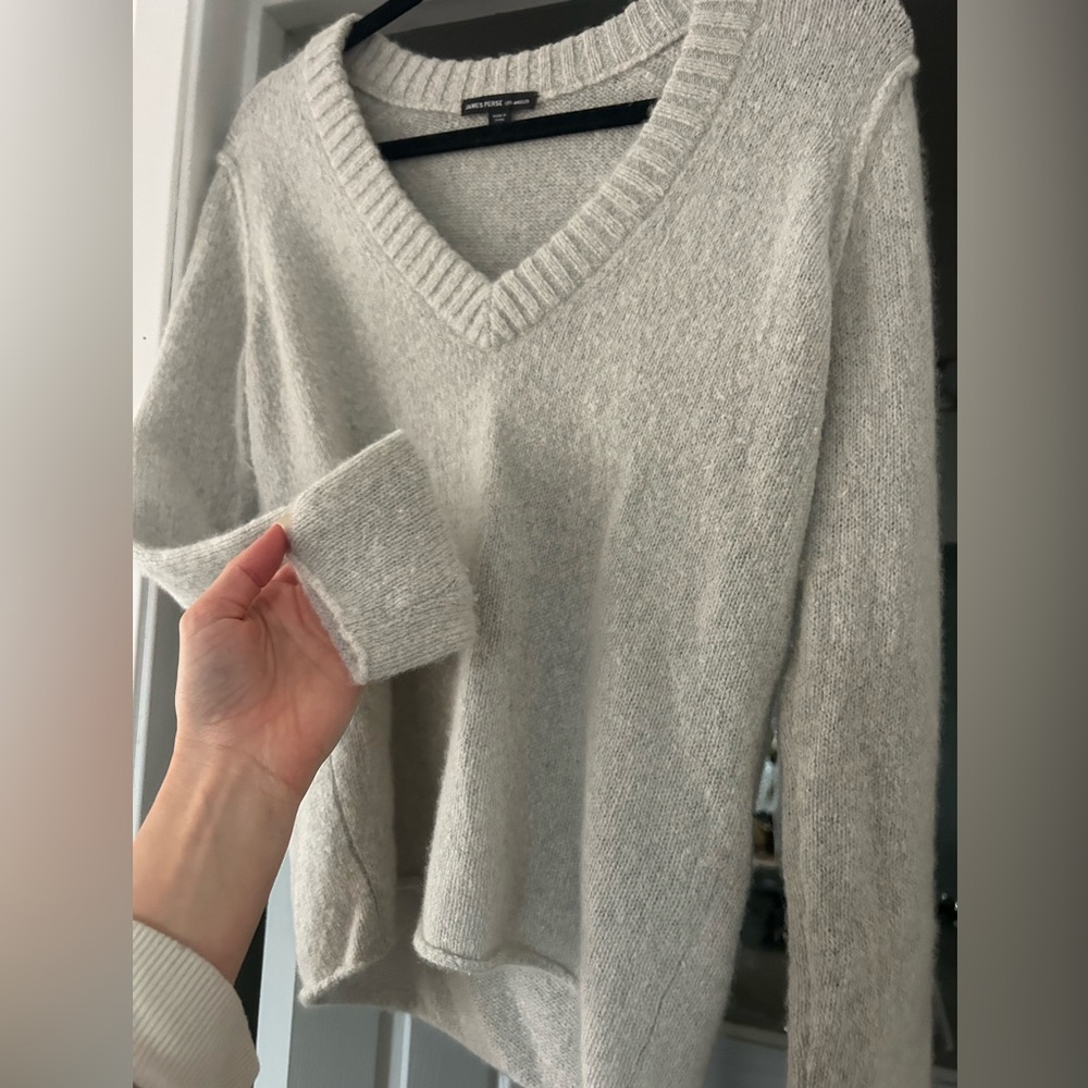 James Perse Cashmere V-Neck Sweater